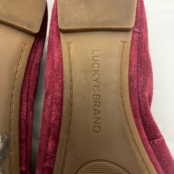 Lucky Brand Burgundy Ballet Flats LP- Erin 8,5 - Picture 6 of 11
